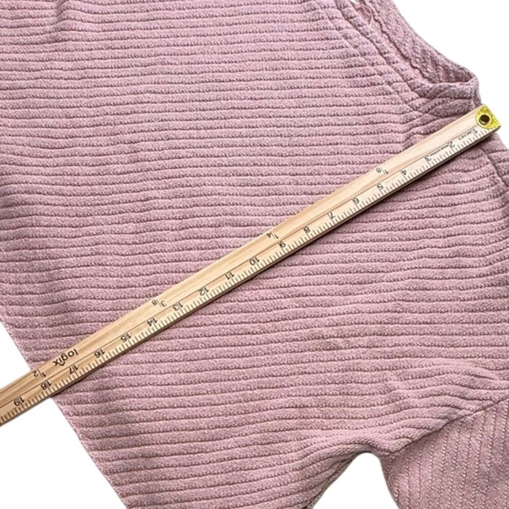 Free People I Can't Wait Ribbed Off-The-Shoulder Oversized Slouchy Sweater Mauve - Picture 7 of 8